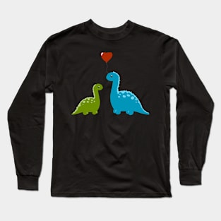 Dinos in Love Long Sleeve T-Shirt